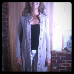 Long, cardigan sweater